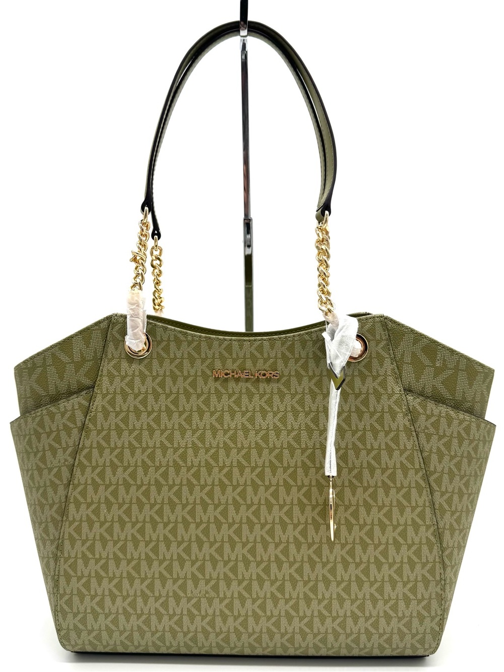 Michael Kors Jet Set Large Signature Logo Shoulder Bag - Oregano